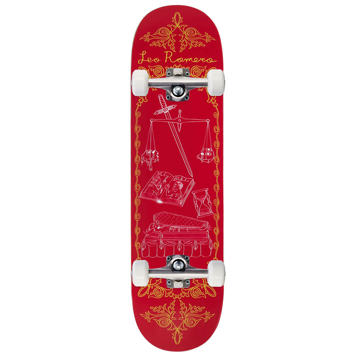 Toy Machine Romero Death Banner Skateboard Complete - 8.50