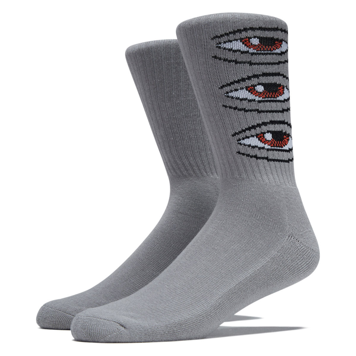 Toy Machine Eye Stack Socks - Grey image 1