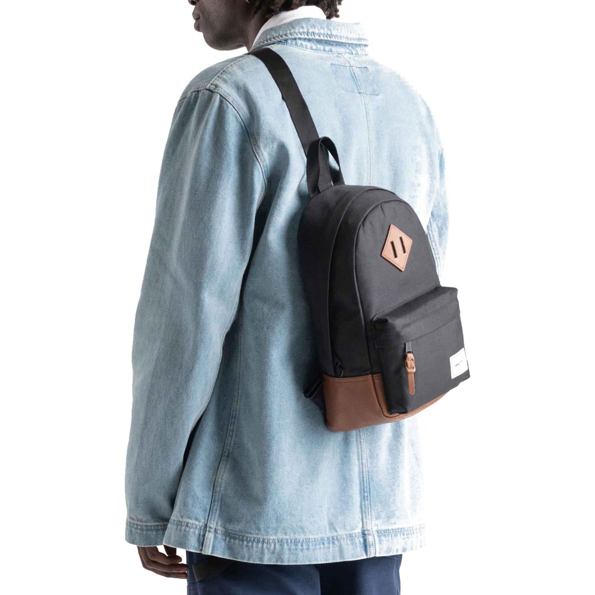 Herschel Supply Heritage Shoulder Bag - Black/Tan image 4