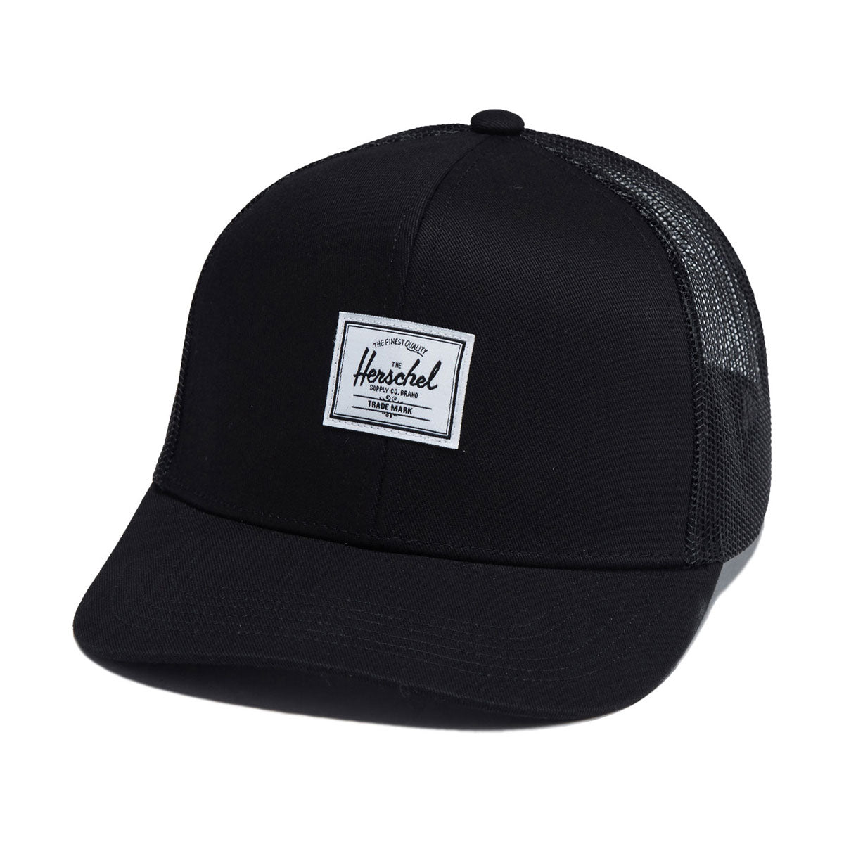 Herschel Supply Whaler Cotton Mesh Hat - Black image 1