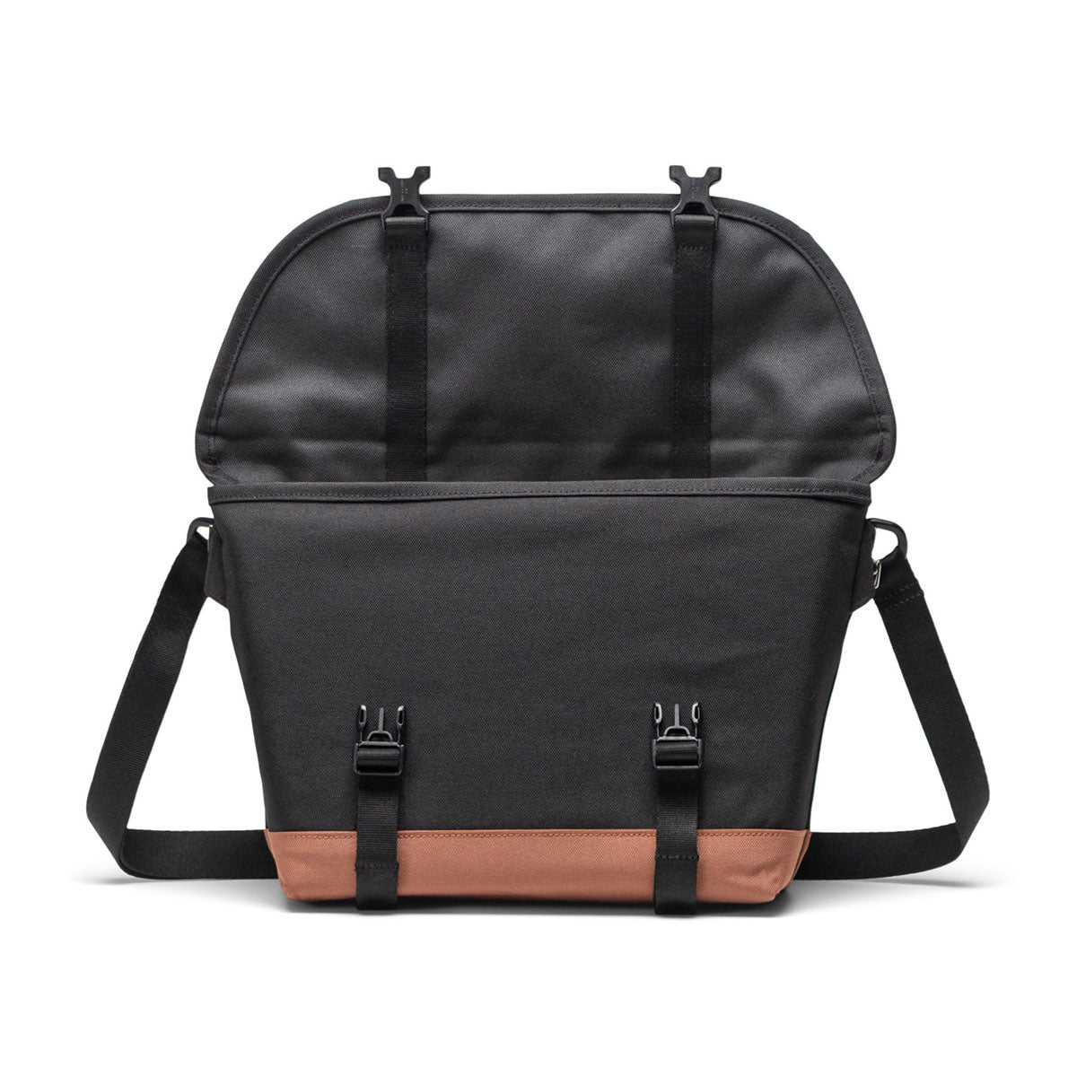 Herschel Supply Cove Small Messenger Bag - Black/Saddle Brown image 2