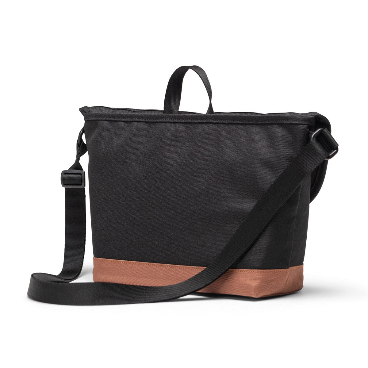 Herschel Supply Cove Small Messenger Bag - Black/Saddle Brown image 4