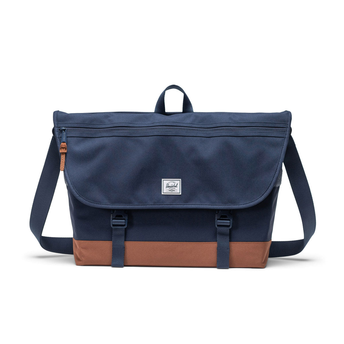 Herschel Supply Cove Messenger Bag - Navy/Saddle Brown image 1