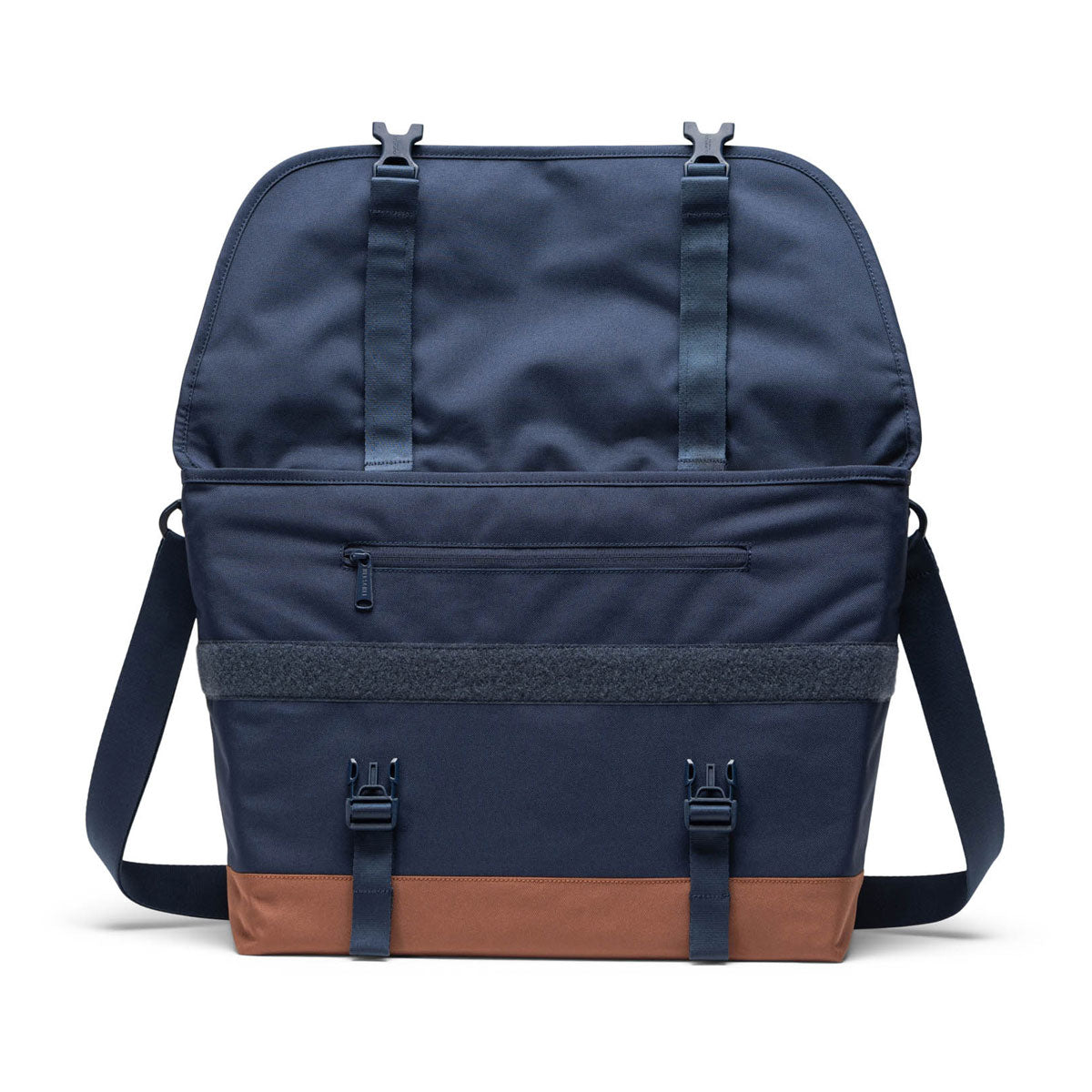 Herschel Supply Cove Messenger Bag - Navy/Saddle Brown image 2