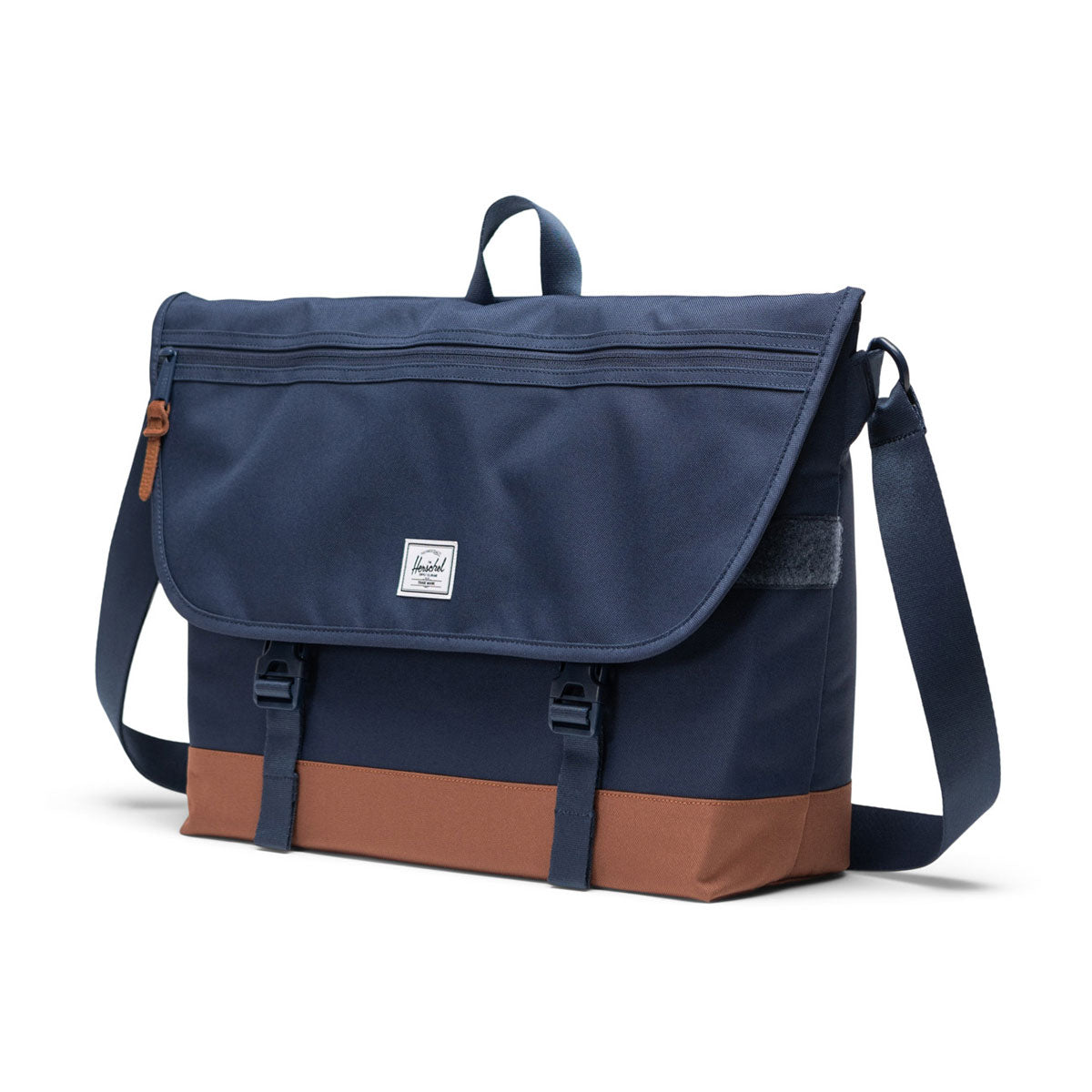 Herschel Supply Cove Messenger Bag - Navy/Saddle Brown image 3