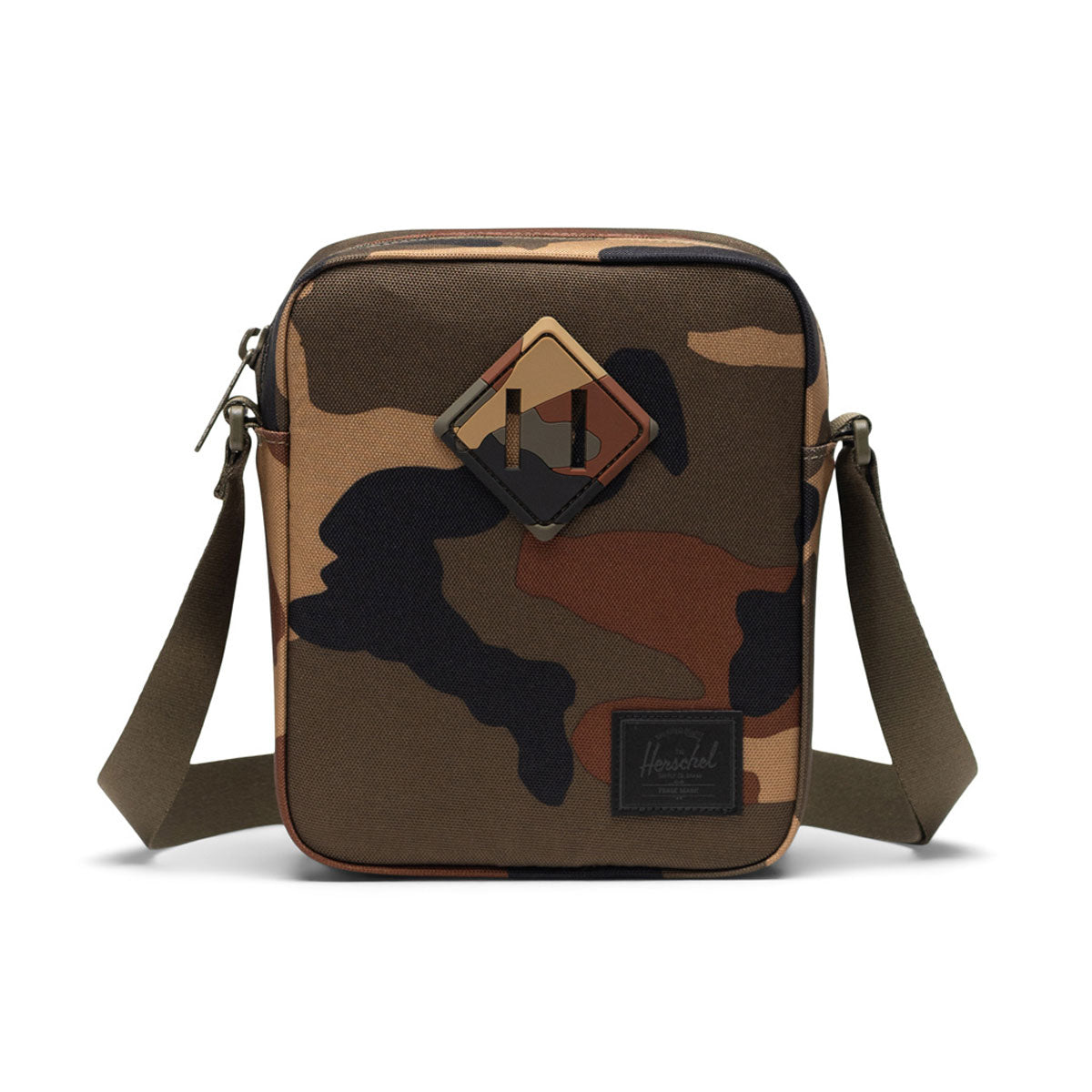 Herschel Supply Heritage Crossbody Bag - Woodland Camo/Black Label image 1