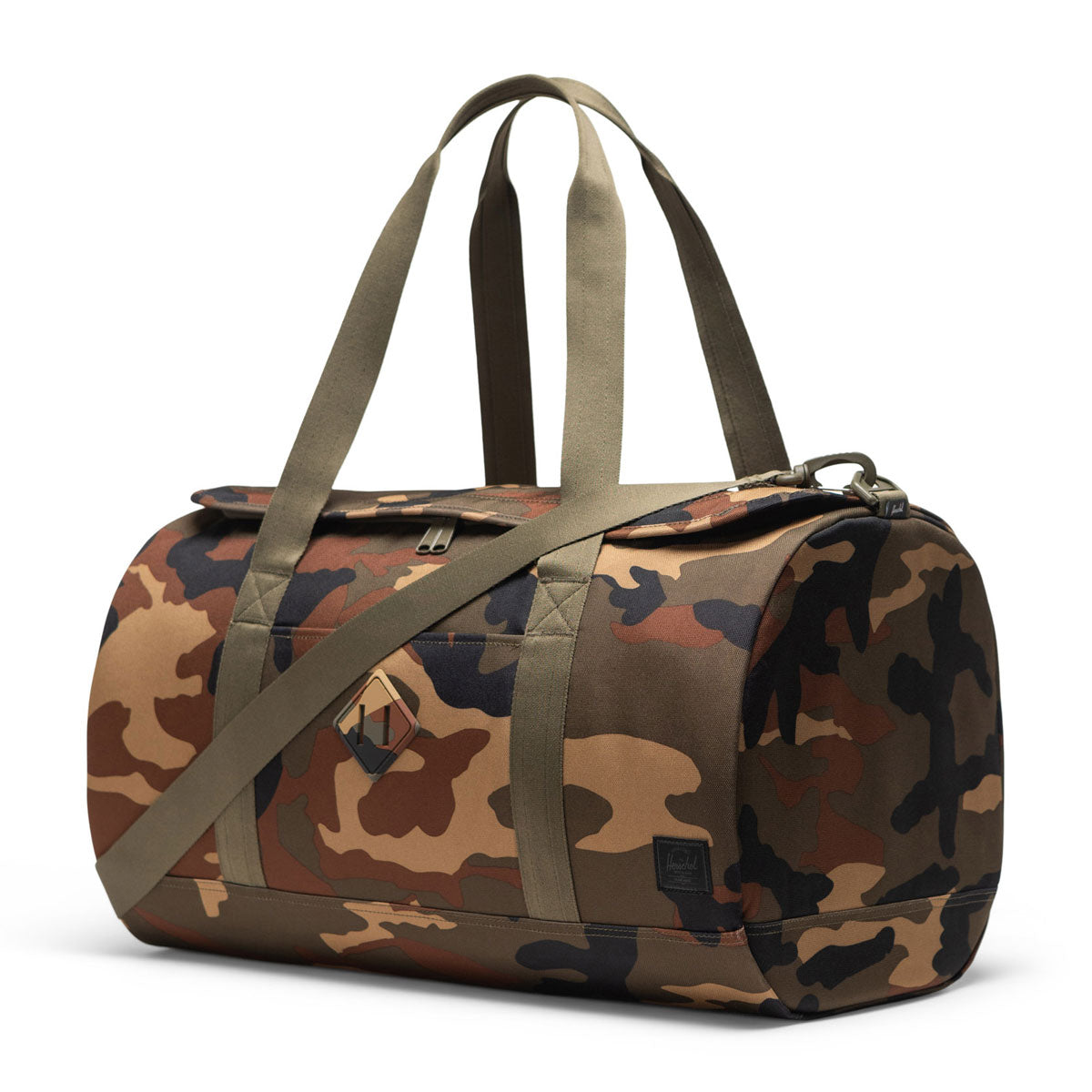 Herschel Supply Heritage Duffle Bag - Woodland Camo/Black Label image 2