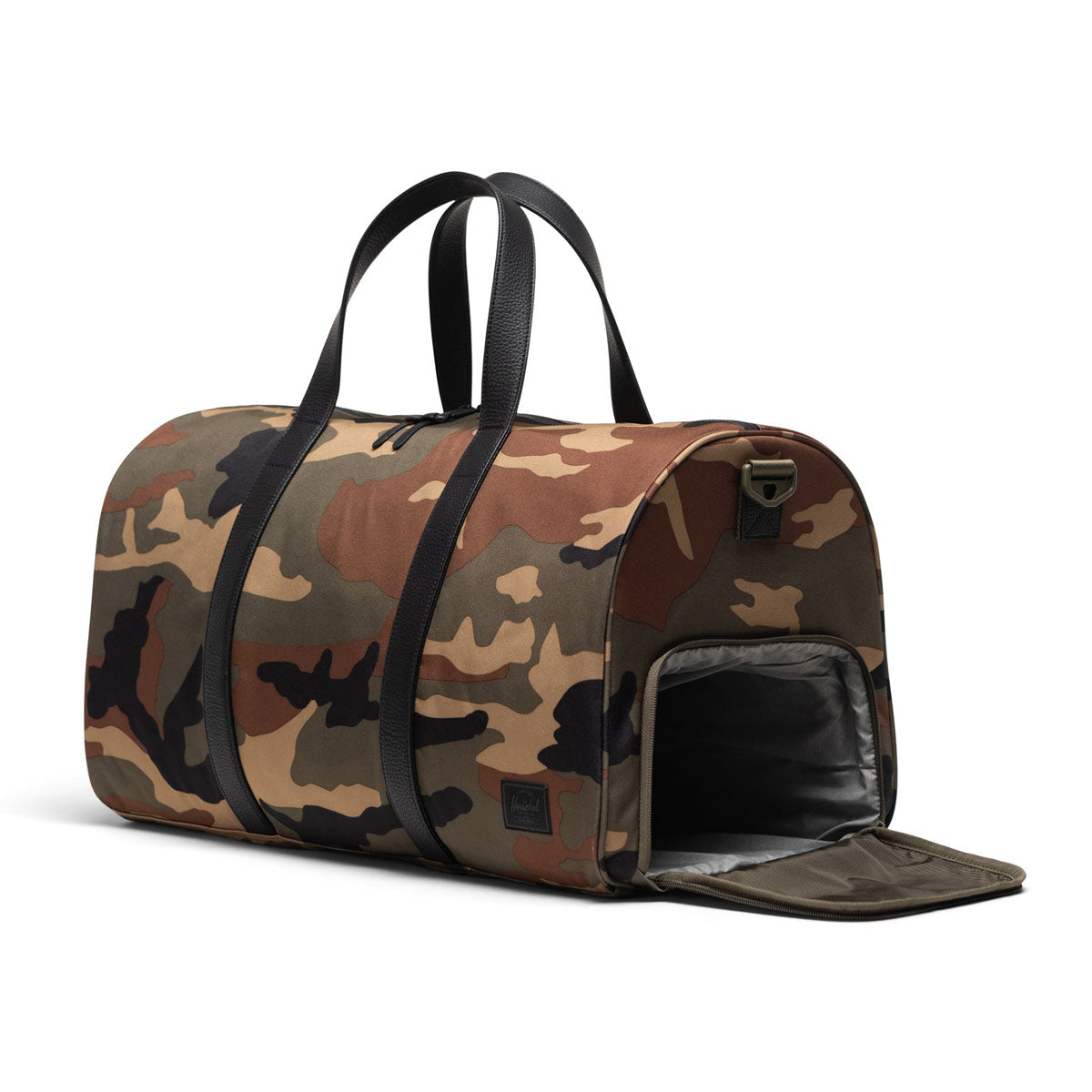 Herschel Supply Novel Duffle Bag - Woodland Camo/Black Label image 3