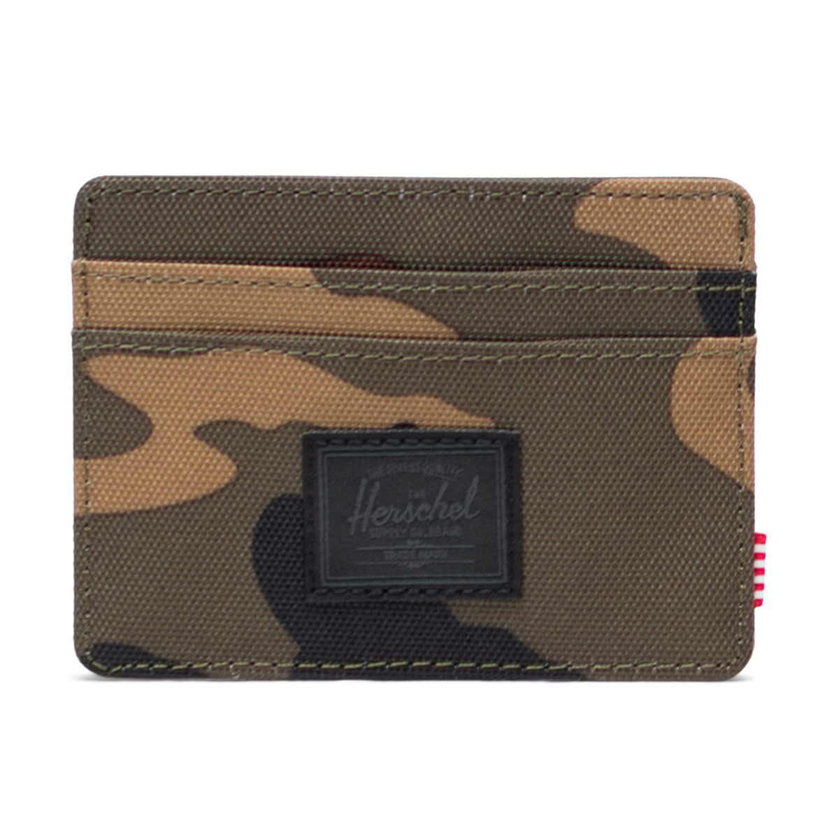 Herschel Supply Charlie Cardholder - Woodland Camo/Black Label image 1