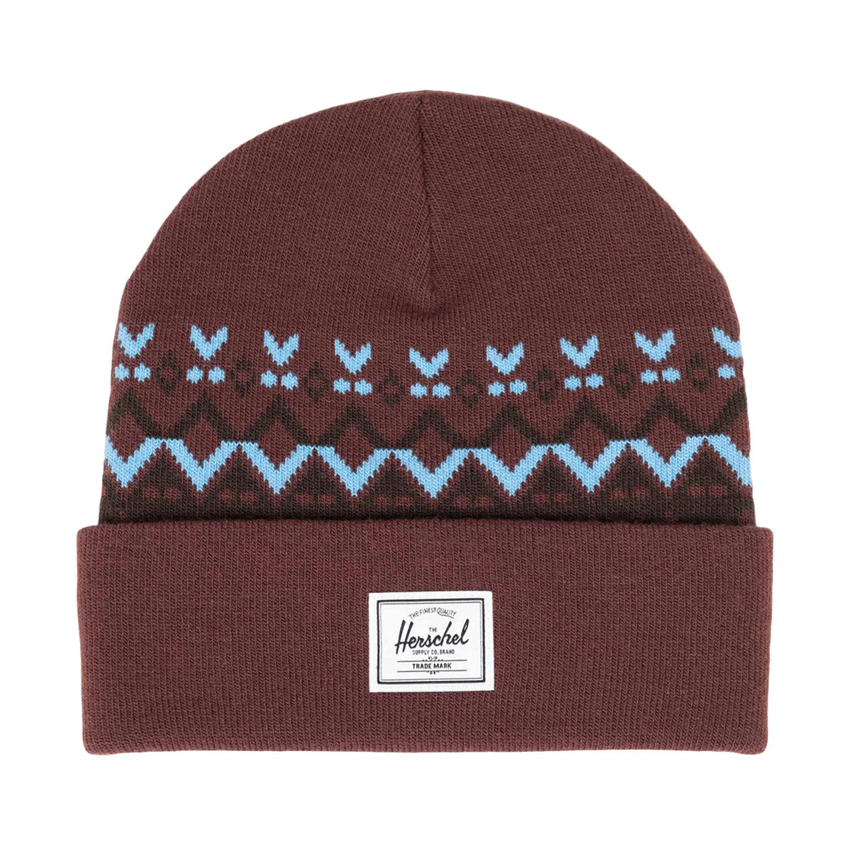 Herschel Supply Elmer Fair Isle Beanie - Bitter Chocolate Fair Isle image 1