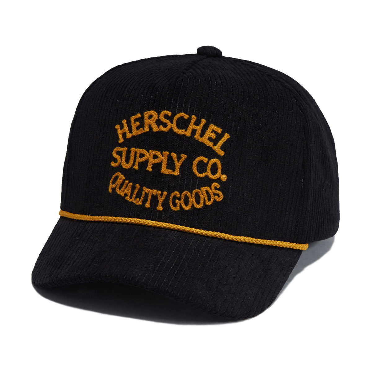 Herschel Supply Whaler Tall Corduroy CS Hat - Black image 1