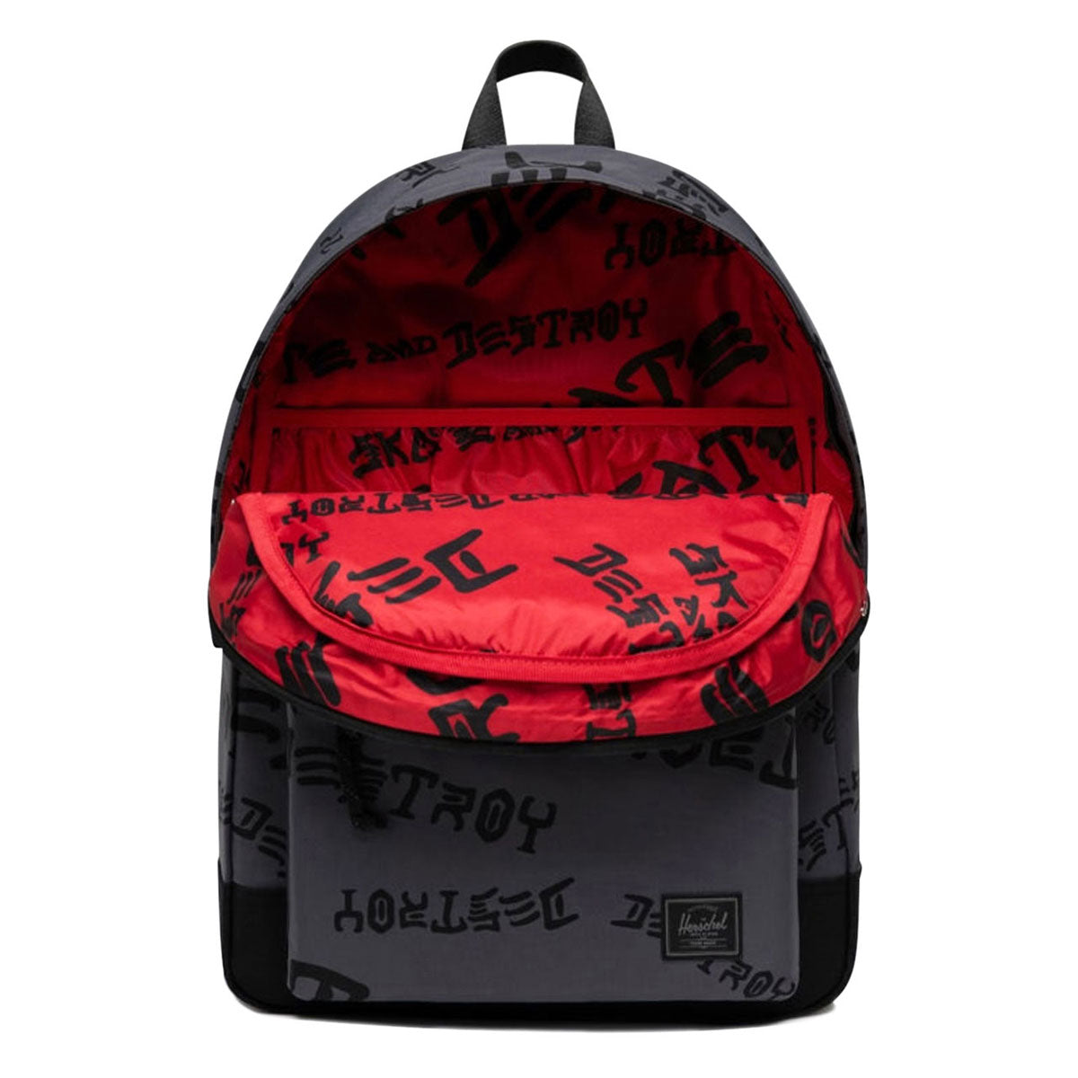 Herschel Supply x Thrasher Classic XL Nylon Backpack - Asphalt/Black Destroy image 2