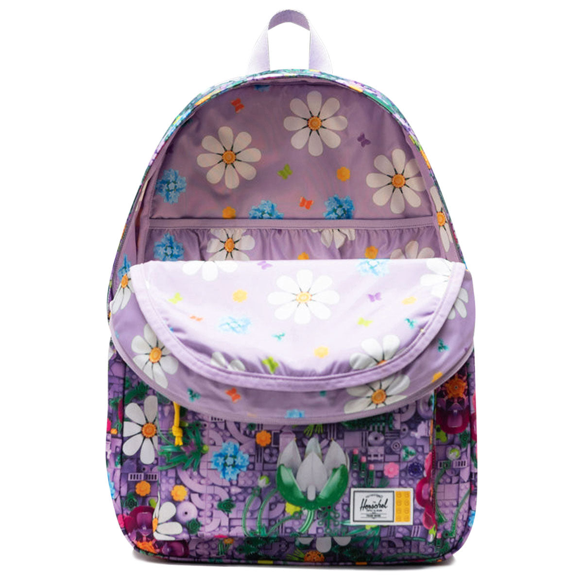 Herschel Supply x LEGO Classic XL Backpack - HSC LEGO Botanical Floral Lavender image 2