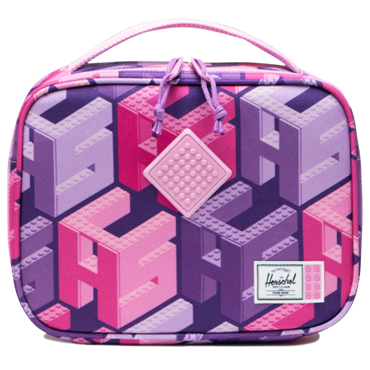 Herschel Supply x LEGO Pop Quiz Lunch Box - HSC LEGO Monogram Purple image 1