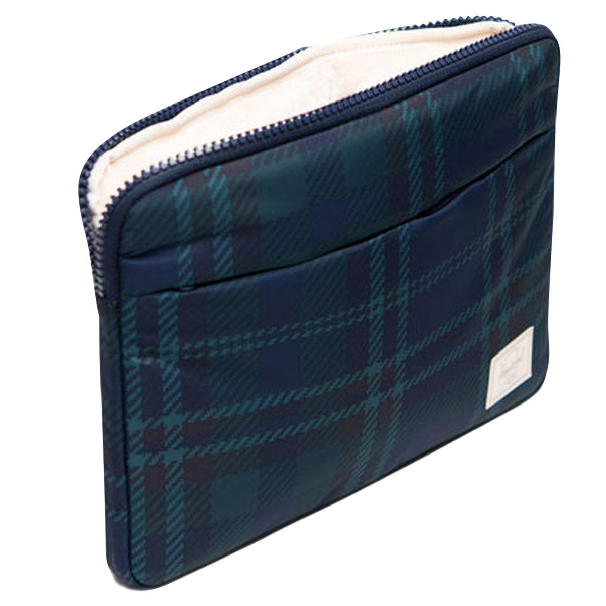 Herschel Supply Cloudform Anchor 11 Inch Laptop Sleeve - Tartan Plaid Black Iris image 3