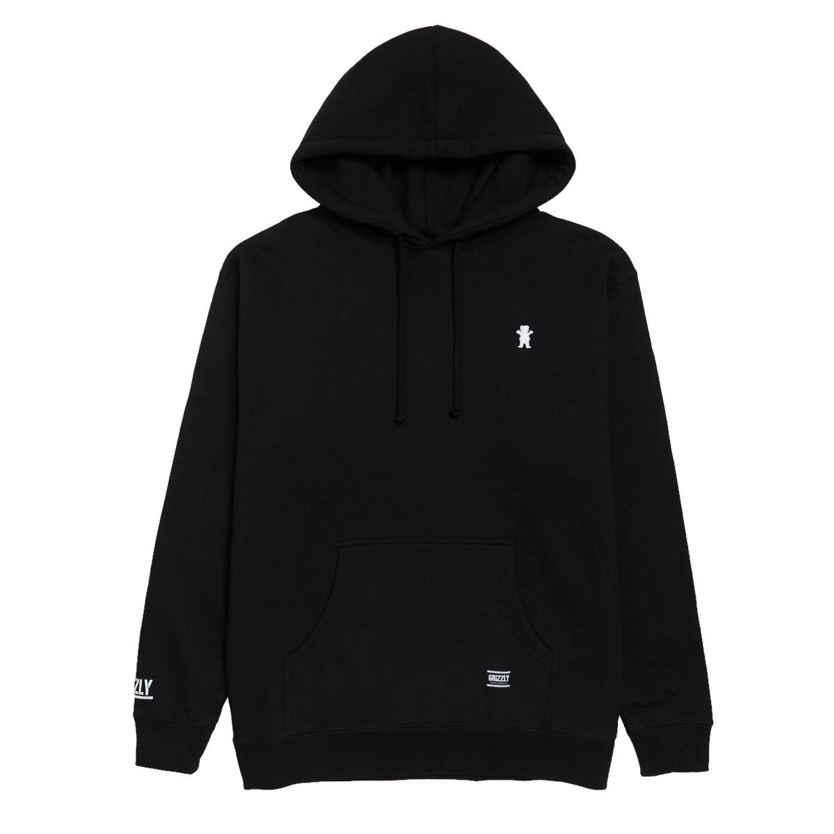 Grizzly OG Bear Embroidered Hoodie - Black/White image 1