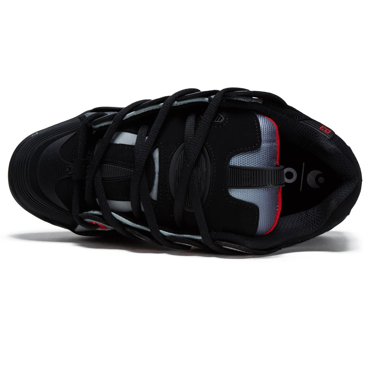 Osiris D3 2001 Shoes - Black/Light Grey/Red image 3