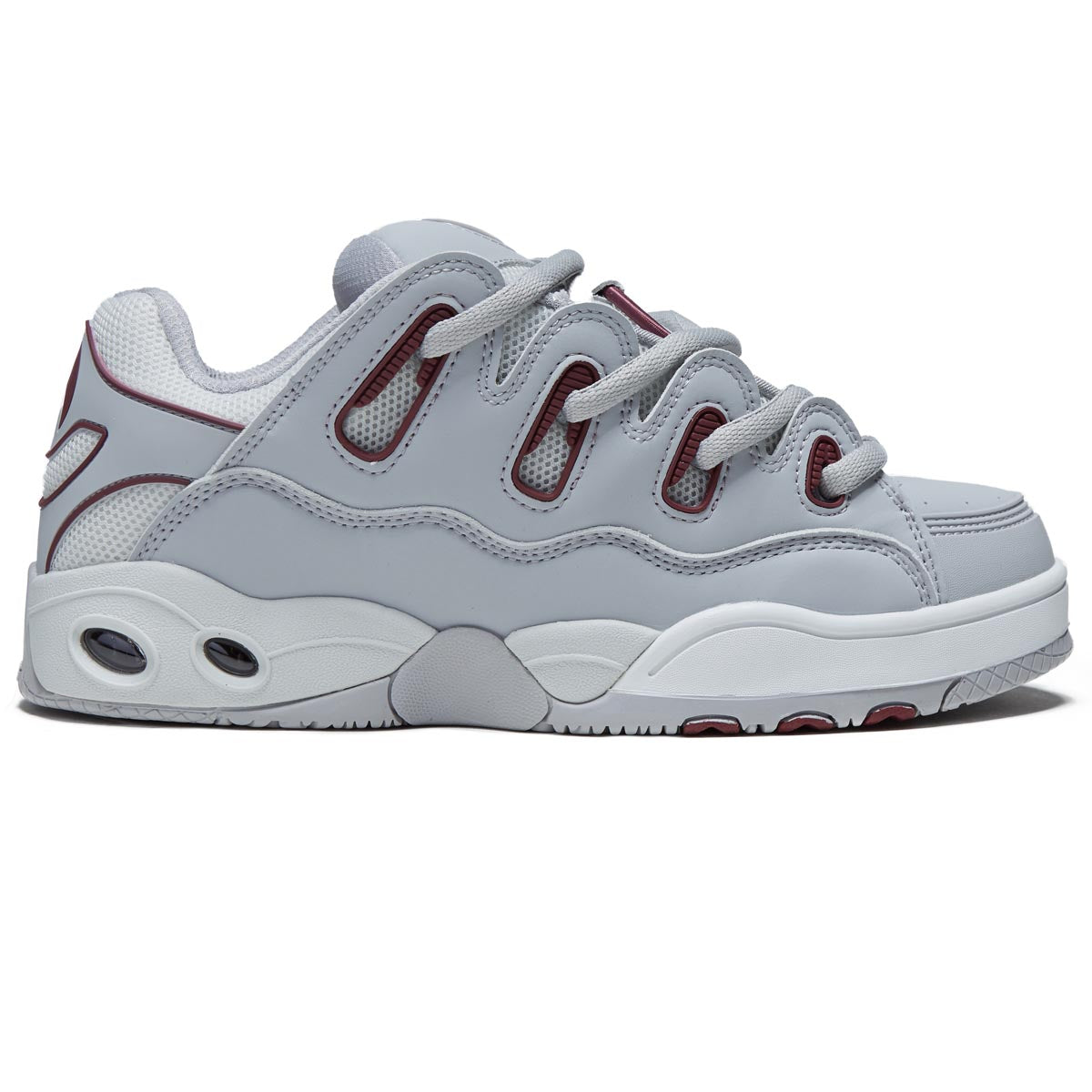 Osiris D3 Og Shoes - Grey/Grey/Maroon image 1