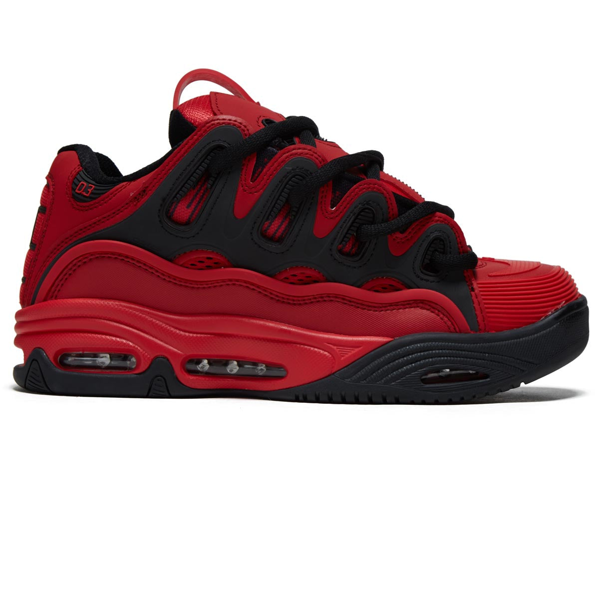 Osiris D3 2001 Shoes - Red/Black/Red image 1