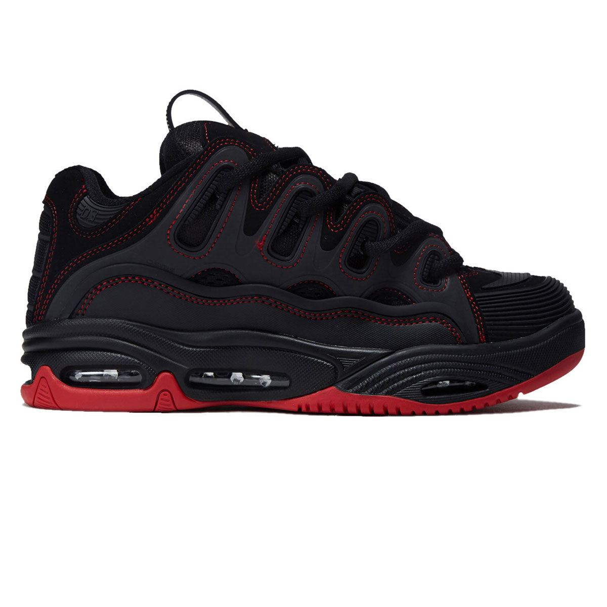 Osiris D3 2001 Shoes - Black/Red/Red image 1