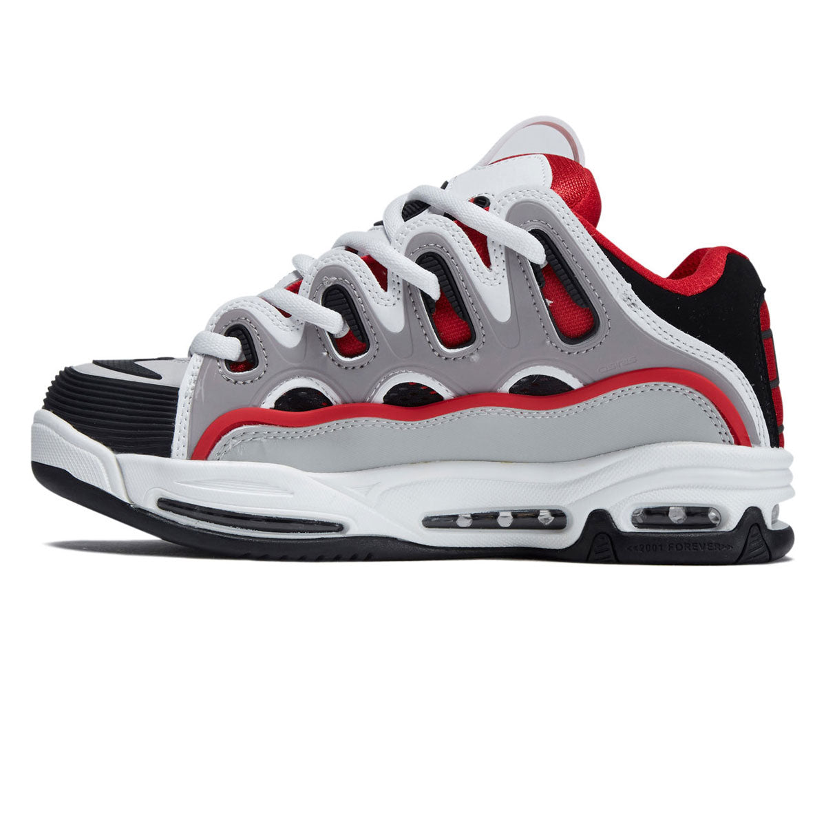 Osiris D3 2001 Shoes - Red/White/Grey image 2