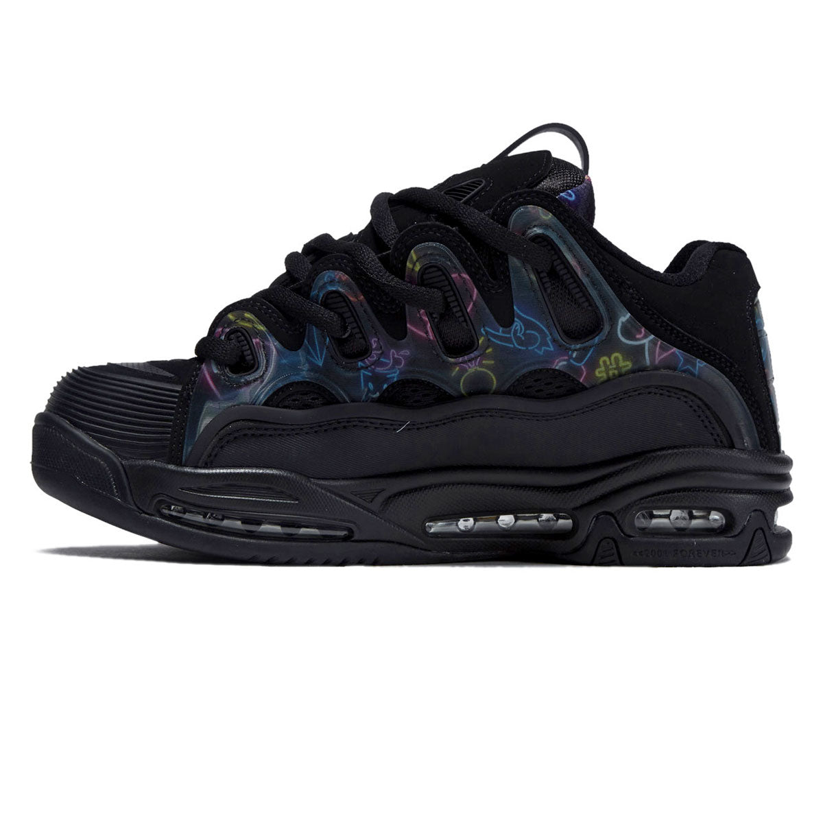 Osiris D3 2001 Shoes - Black/Pink/Holo image 2