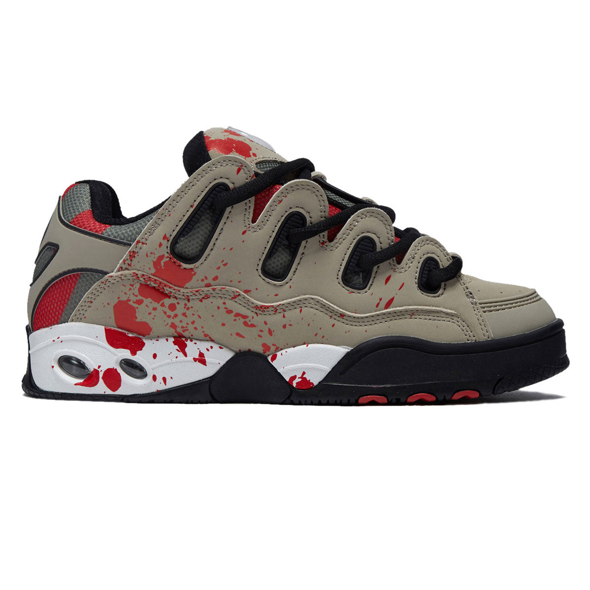 Osiris D3 OG Shoes - Taupe/Olive/Drips image 1