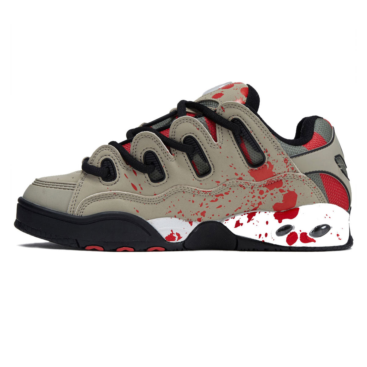 Osiris D3 OG Shoes - Taupe/Olive/Drips image 2