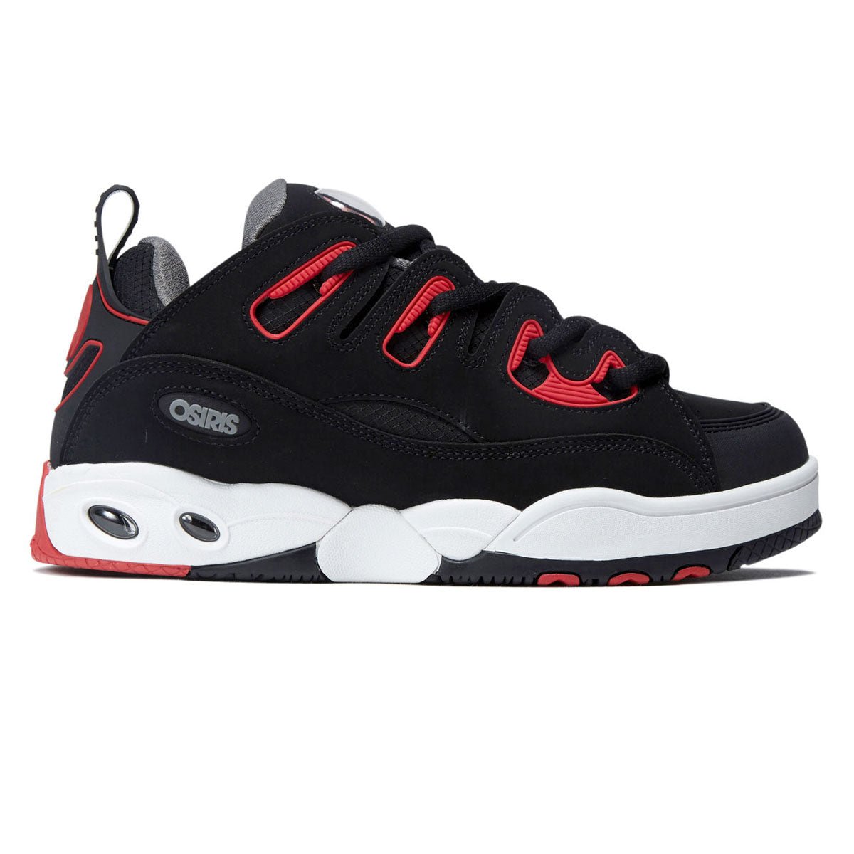 Osiris D3 E Shoes - Black/Charcoal/Red image 1