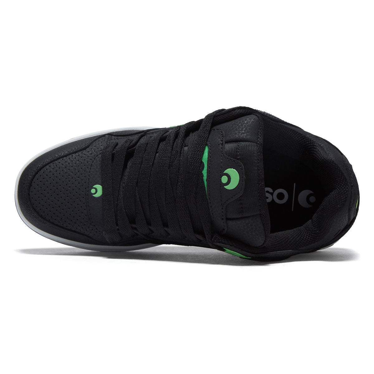 Osiris Peril Shoes - Black/Black/Green image 3