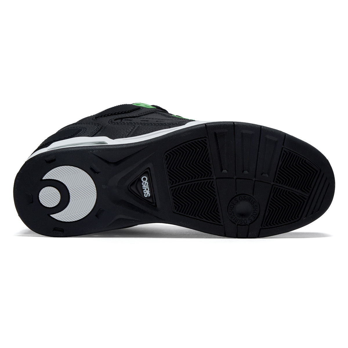 Osiris Peril Shoes - Black/Black/Green image 4