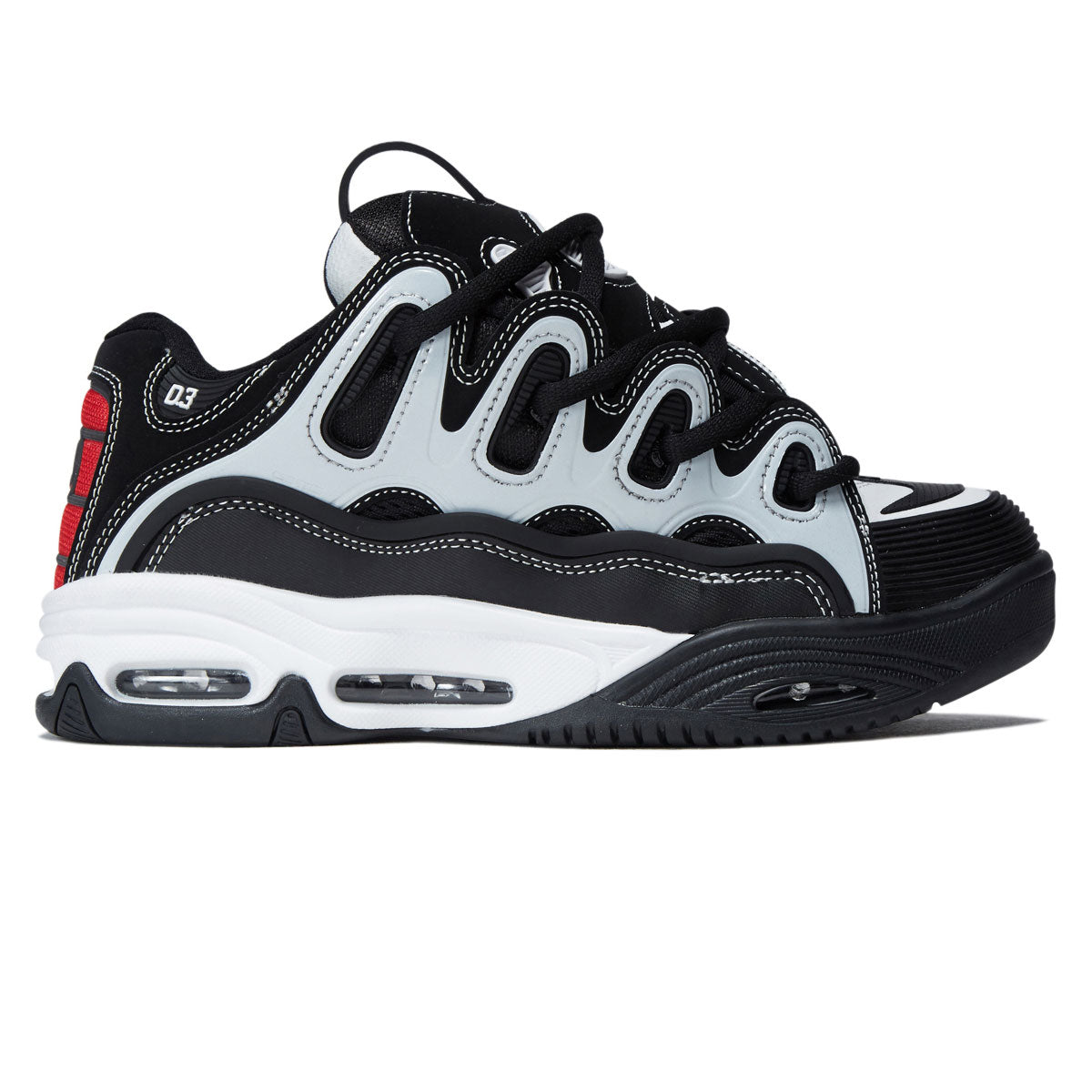 Osiris D3 2001 Shoes - Black/White/Red image 1
