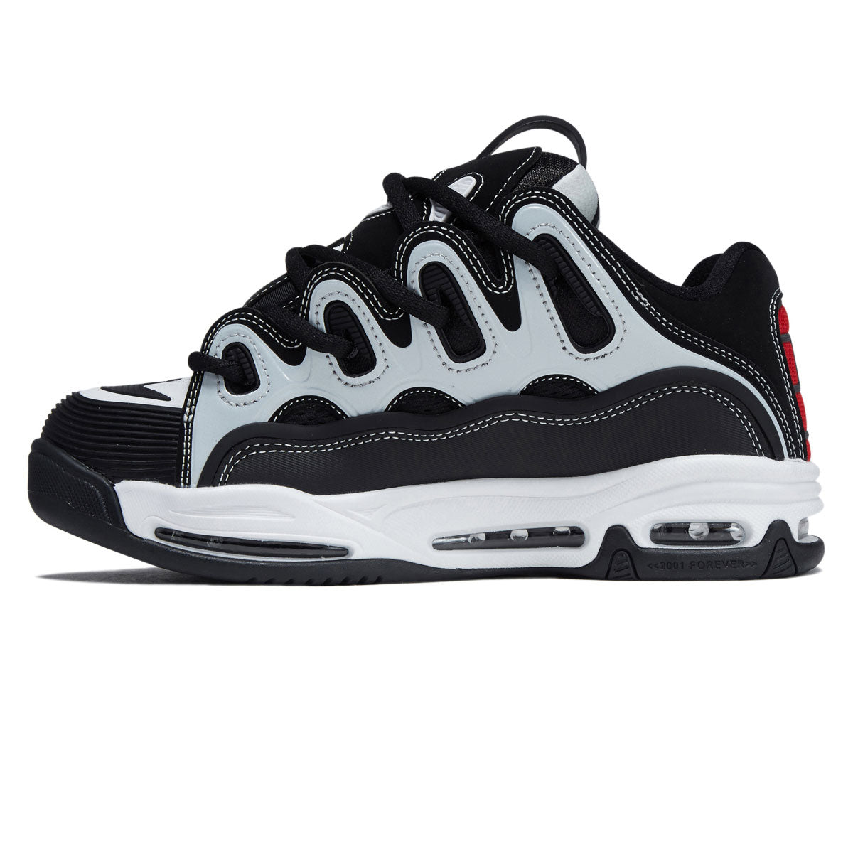 Osiris D3 2001 Shoes - Black/White/Red image 2