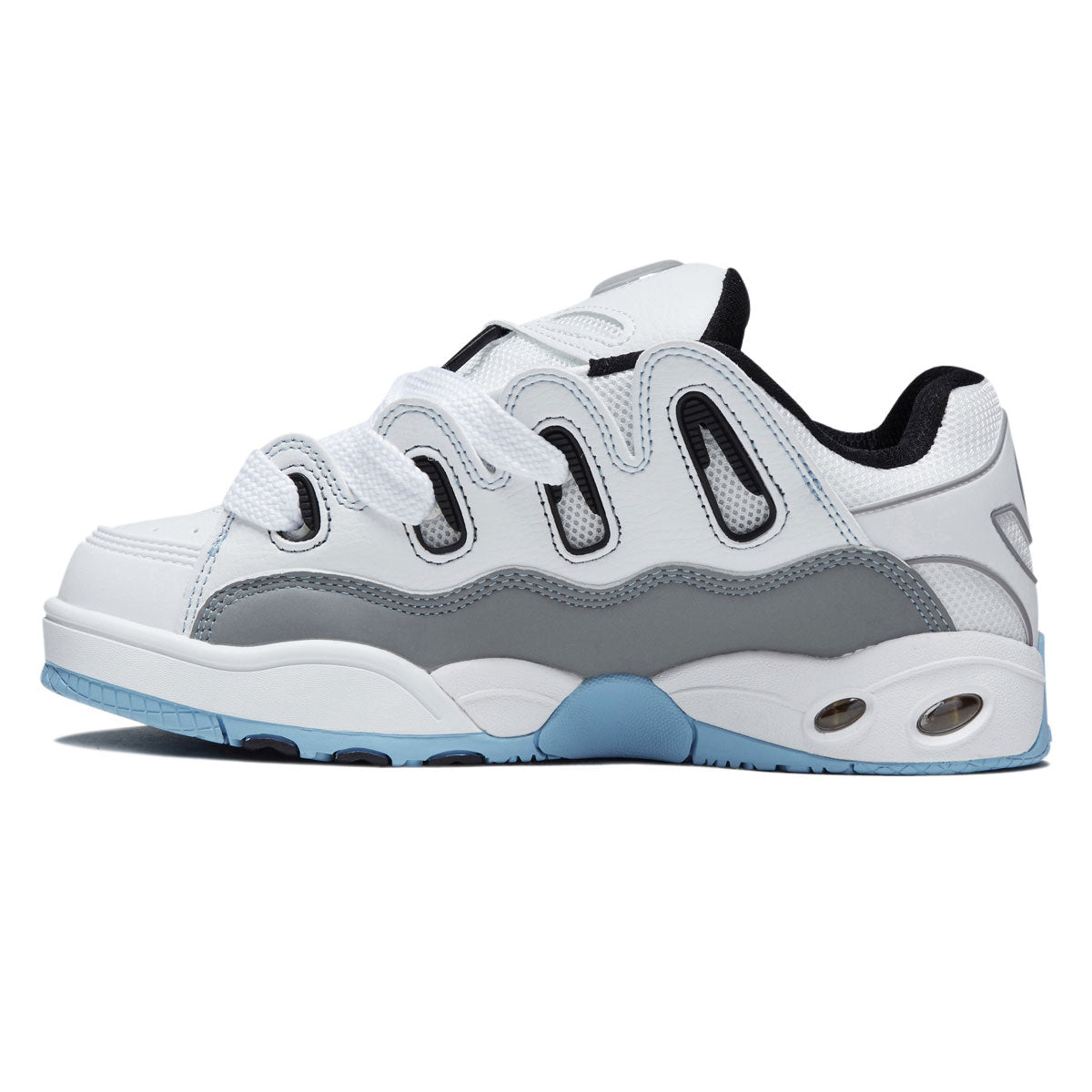 Osiris D3 OG Shoes - White/Grey/Baby Blue image 2