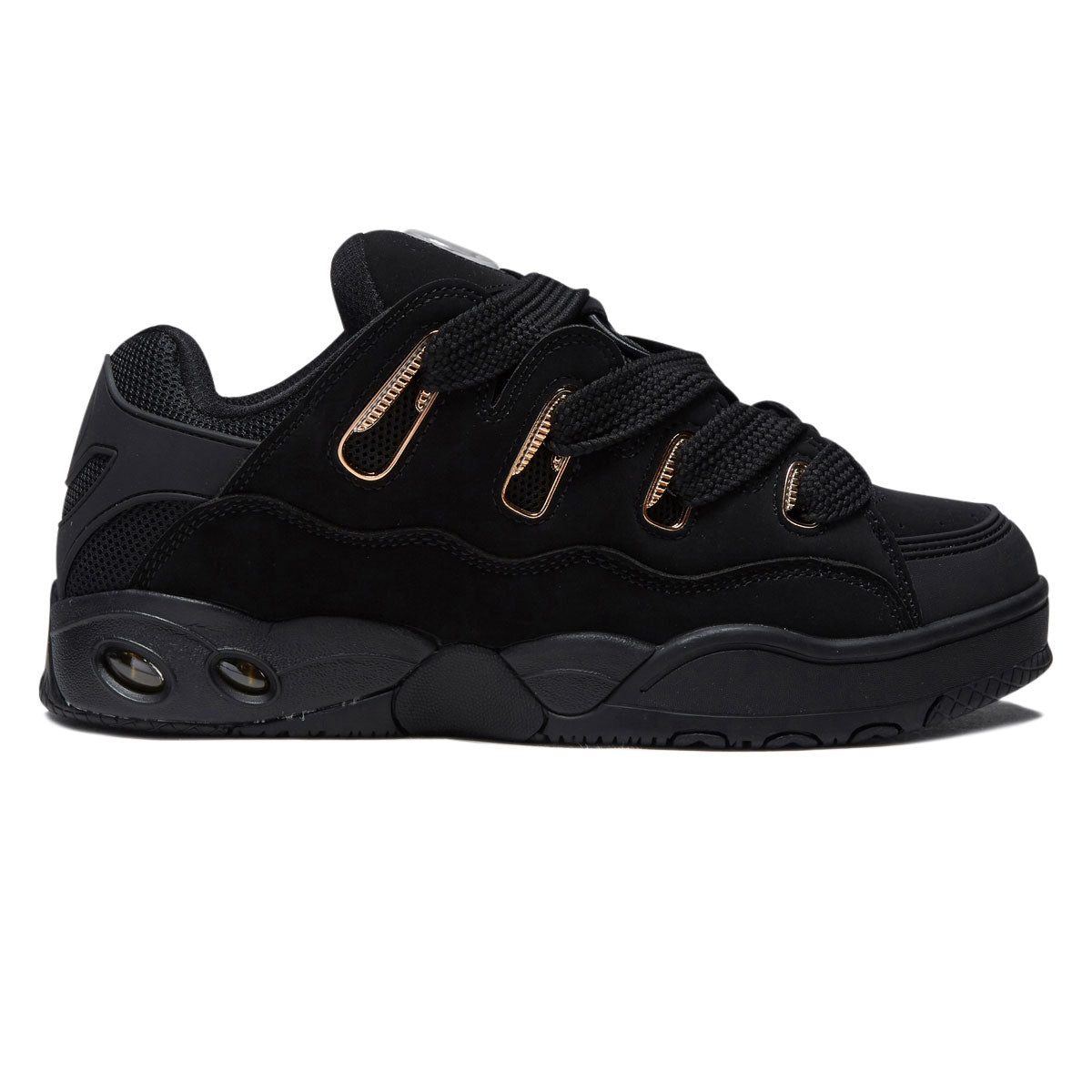 Osiris D3 OG Shoes - Black/Black/Gold image 1