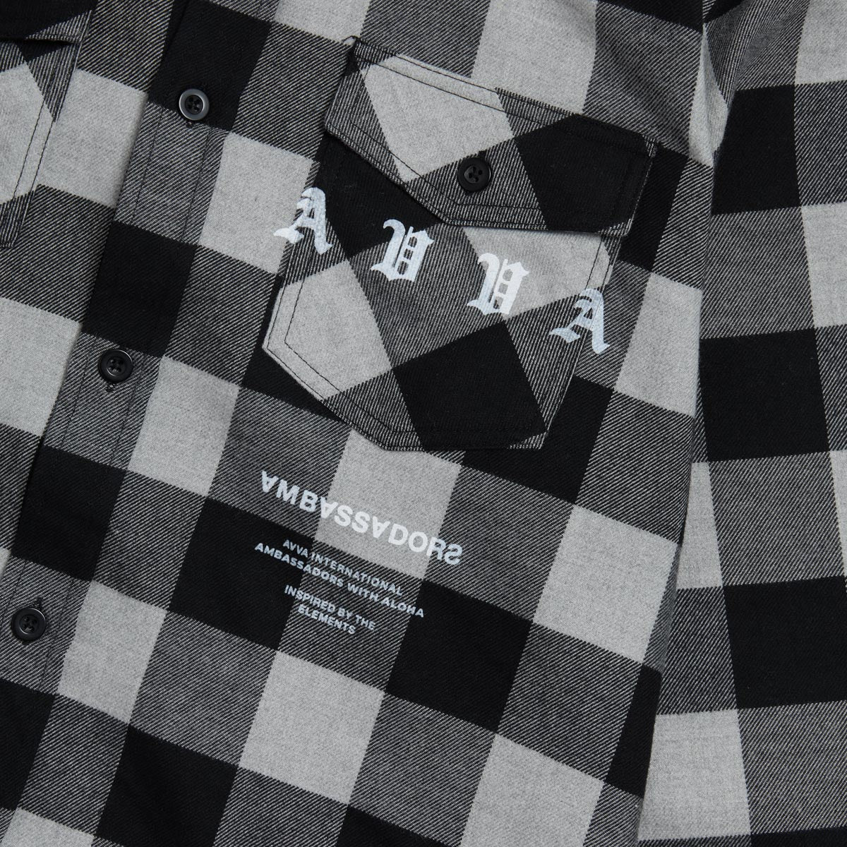 AVVA Ambssdr Flannel Shirt - Black image 3