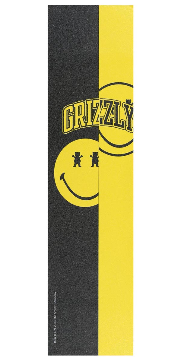 Grizzly x Smiley World School of Happiness Grip Tape - Black/Yellow image 1