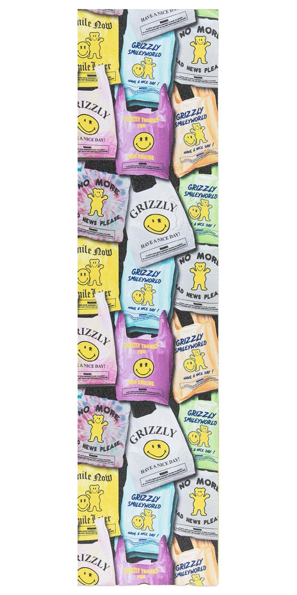 Grizzly x Smiley World Smile Now Smile Later Grip Tape - Multi image 1