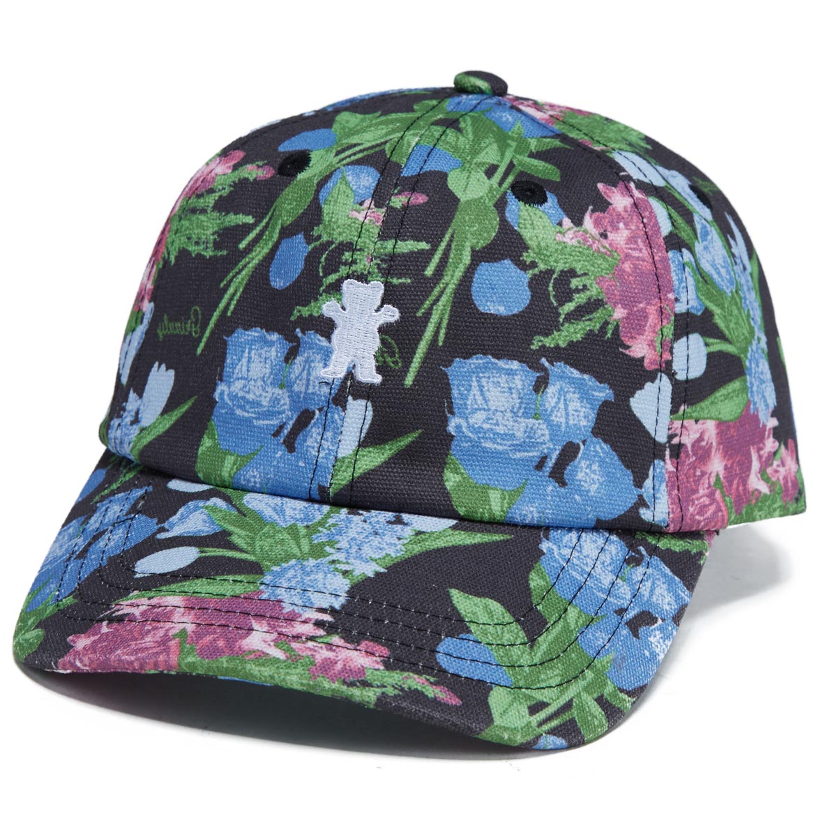 Grizzly Give Em Flowers Dad Hat - Black image 1