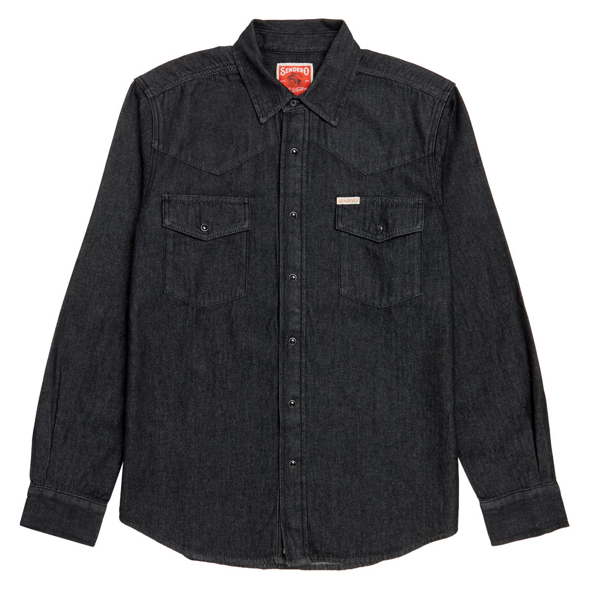Sendero The Wyatt Pearl Snap Long Sleeve Shirt - Midnight Denim image 1