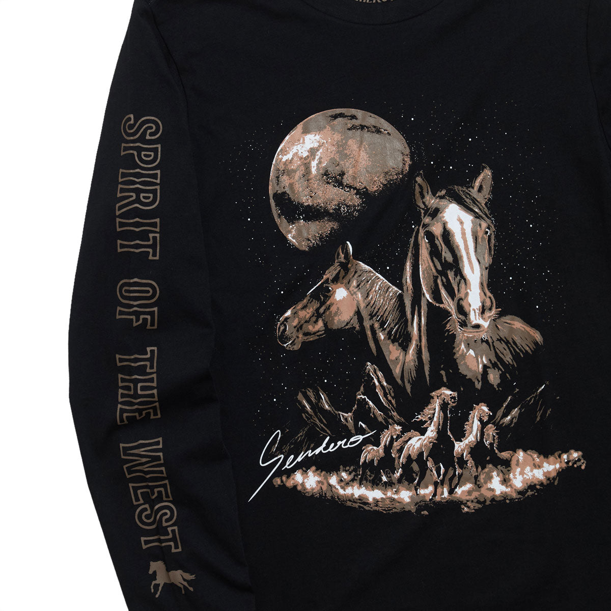 Sendero Midnight Riders Long Sleeve T-Shirt - Black image 2