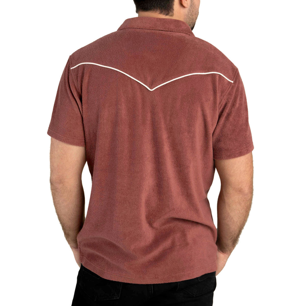 Sendero Cantina Terry Polo Shirt - Mahogony image 3
