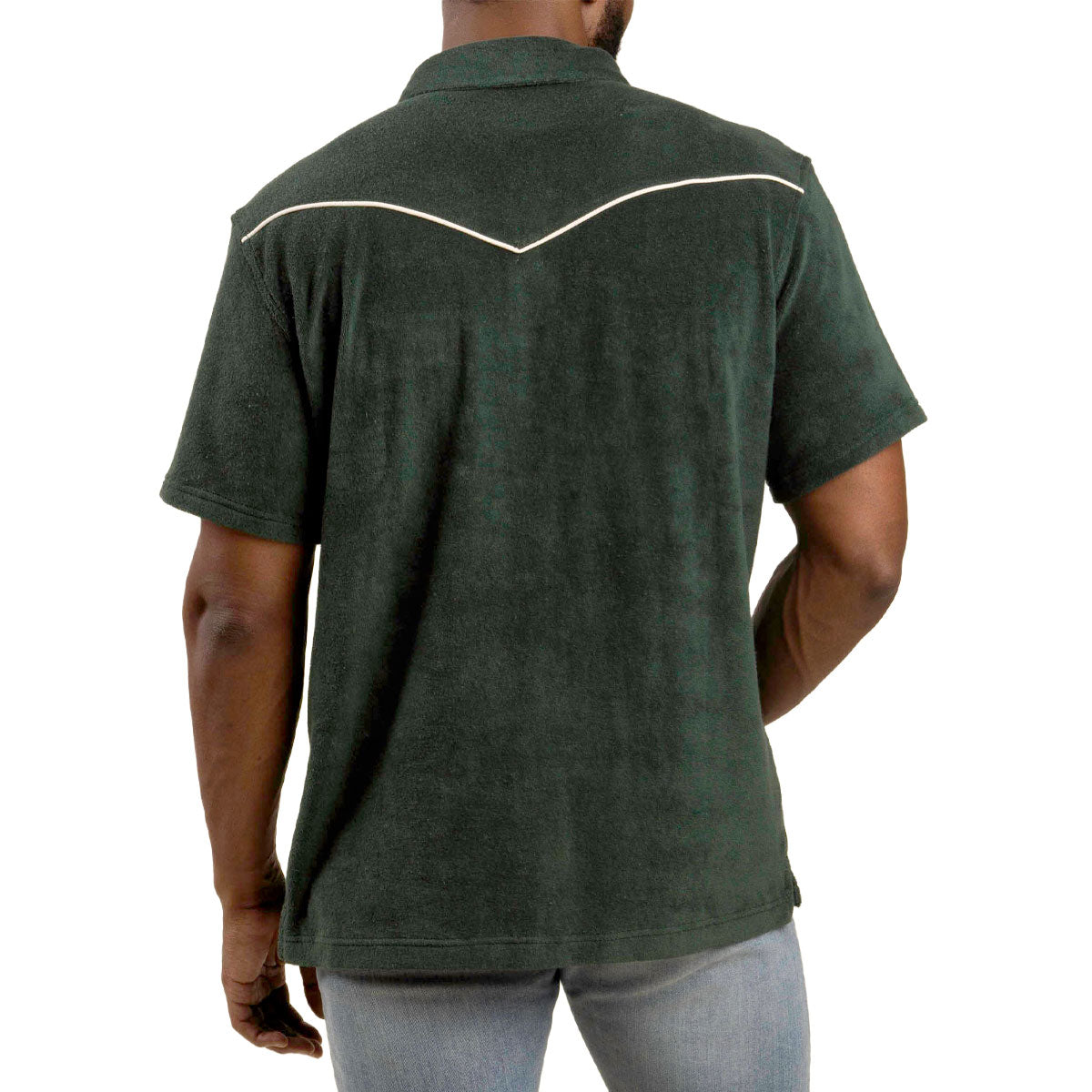 Sendero Cantina Terry Polo Shirt - Spruce Green image 3