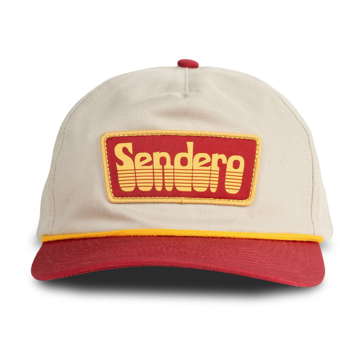 Sendero Retro Logo Hat - Cream/Maroon image 3