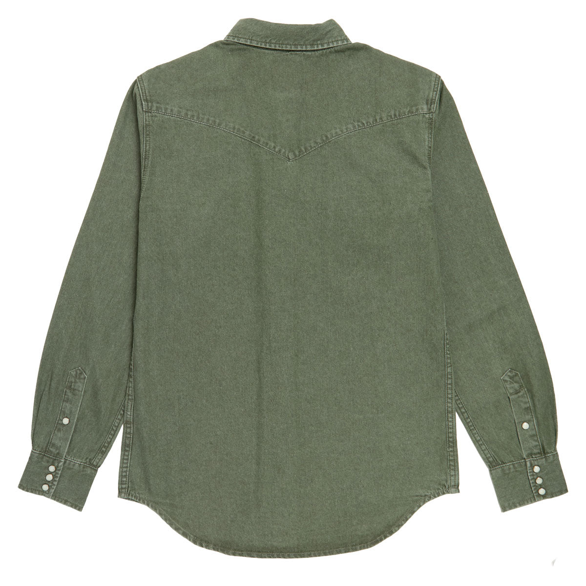 Sendero The Wyatt Pearl Snap Long Sleeve Shirt - Faded Olive image 2