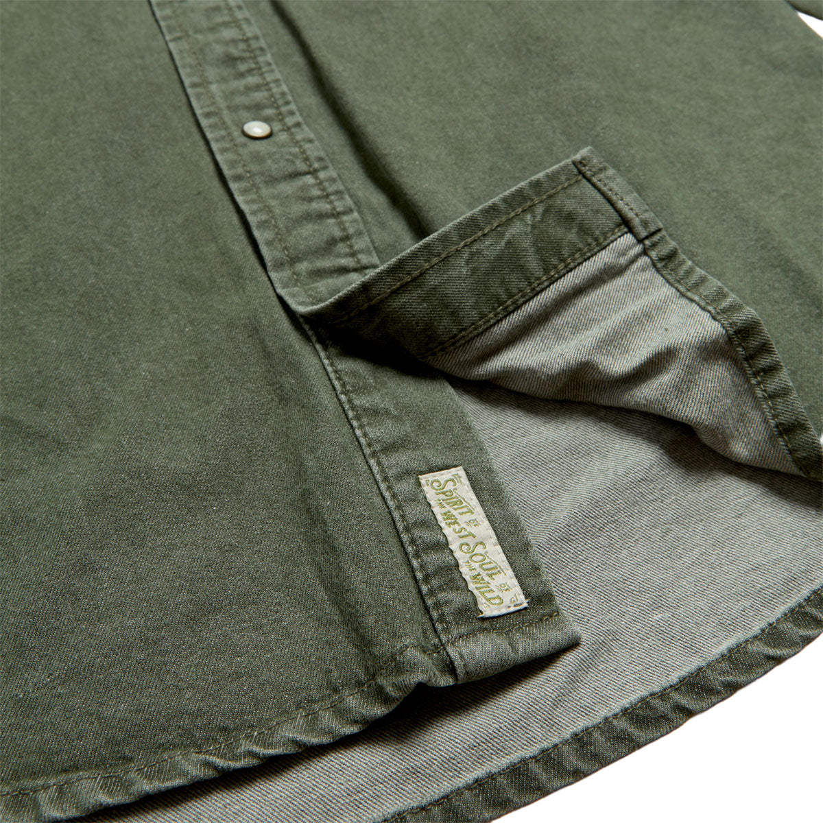 Sendero The Wyatt Pearl Snap Long Sleeve Shirt - Faded Olive image 4