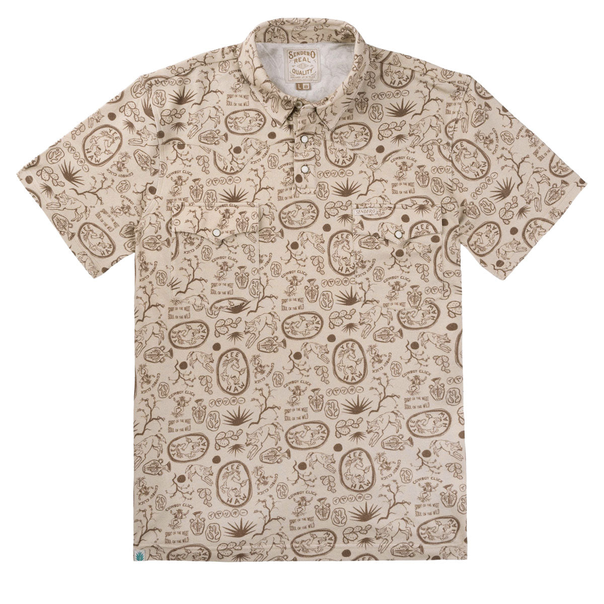 Sendero Cantina Polo Shirt - Haw Yee Tan Print image 1