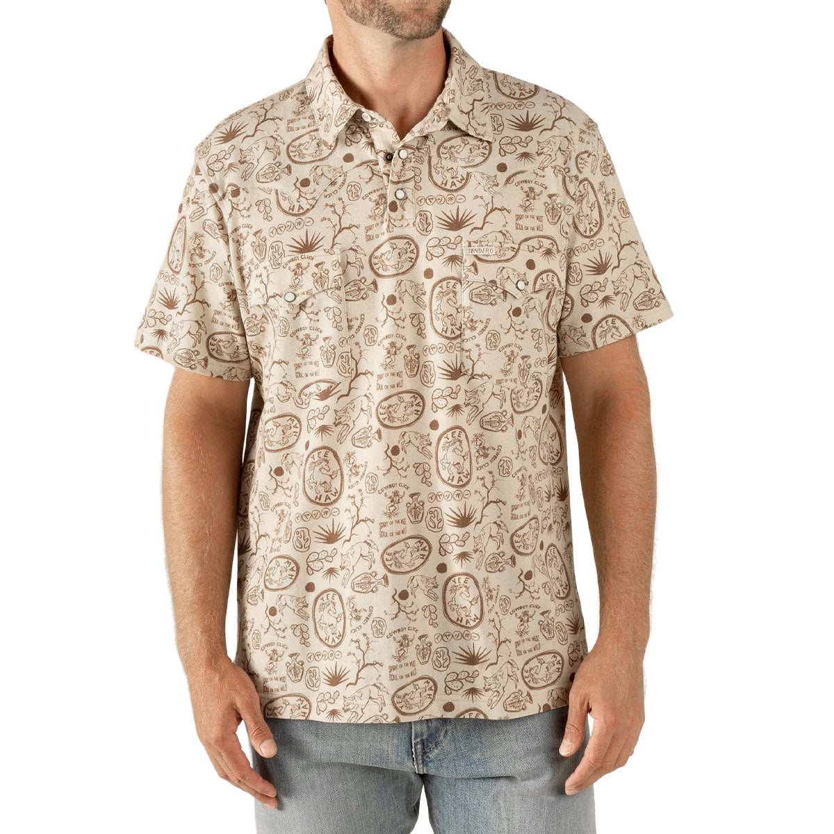 Sendero Cantina Polo Shirt - Haw Yee Tan Print image 2