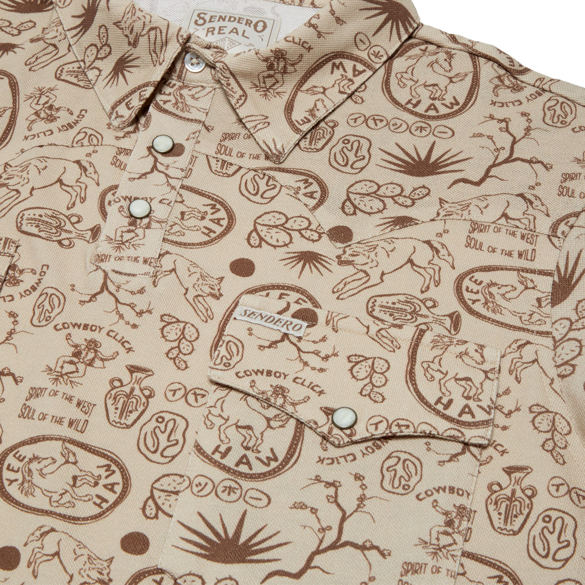 Sendero Cantina Polo Shirt - Haw Yee Tan Print image 4