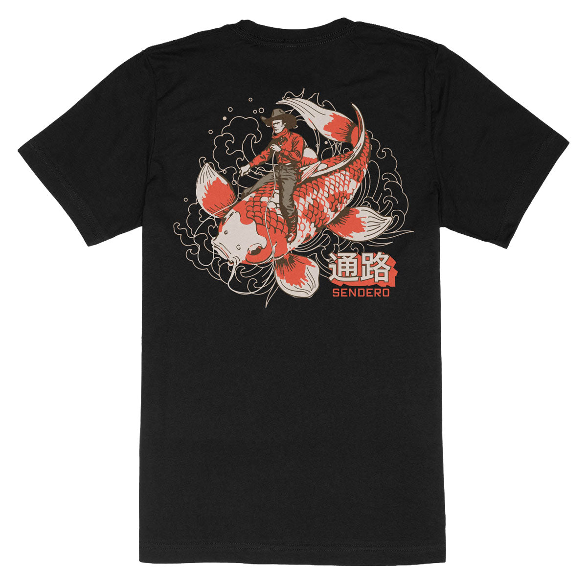 Sendero Koi Bronc T-Shirt - Black image 1